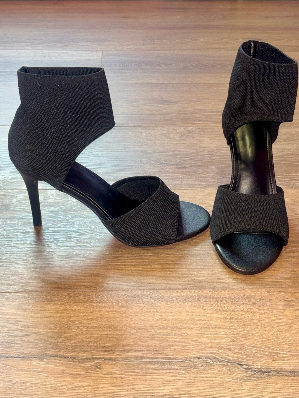 Sicare ladies black stiletto peep toe heels NWT (Size 8) - Picture 9 of 11